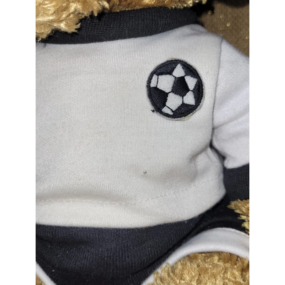 Vintage First & Main Soccer Uniform Teddy Bear Curly Hand Crafted With Tags 2002